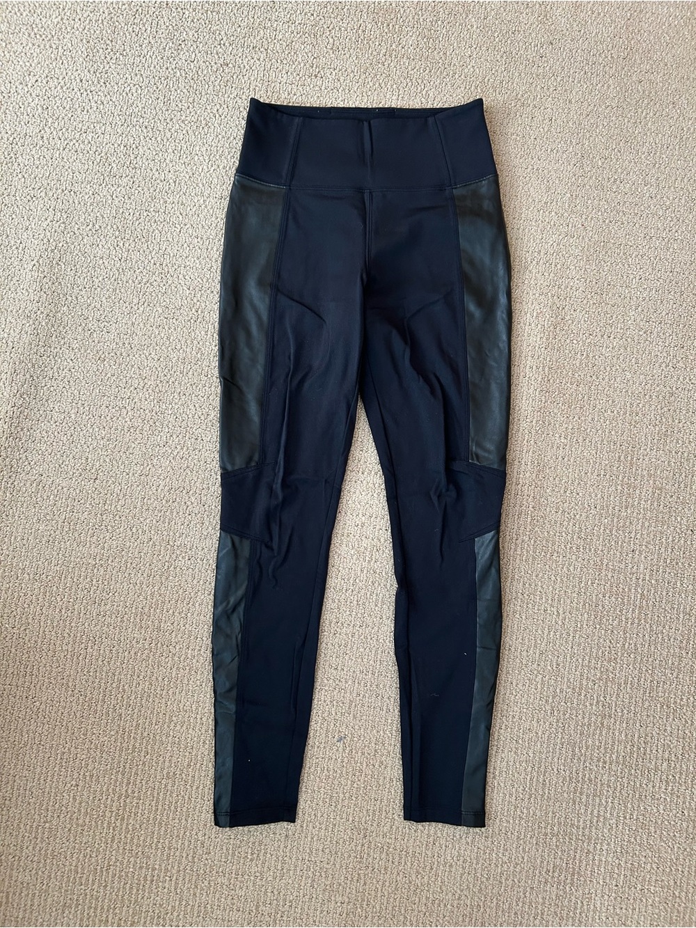 Athleta Delancey Shine Moto Tight, size small. Like new condition. Great fit!